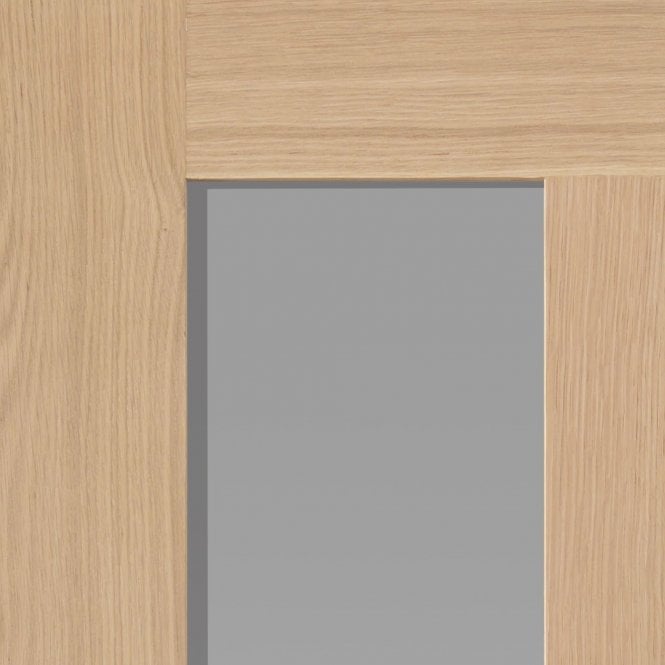 JB Kind Matterhorn Oak Clear Internal Glazed Door