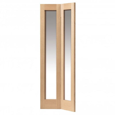 JB Kind Fuji Oak Glazed Bi-fold Door