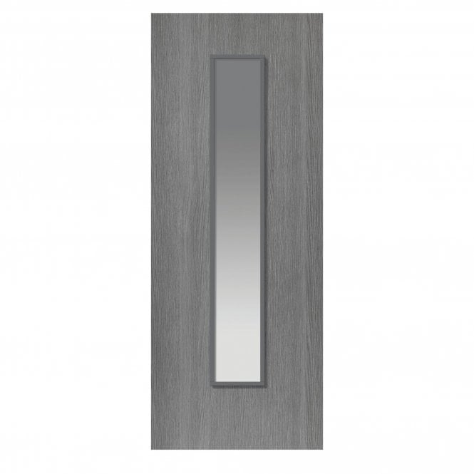 JB Kind Pintado Grey Laminated Clear Internal Glazed Door