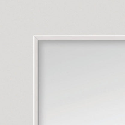 JB Kind Thames White 1/2 Light Clear Glazed Door