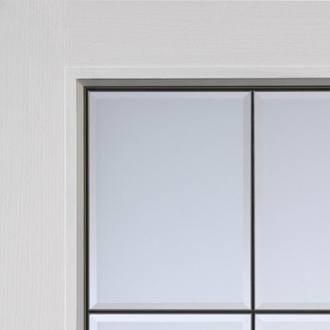 JB Kind Decima White Primed Bevelled Internal Glazed Door