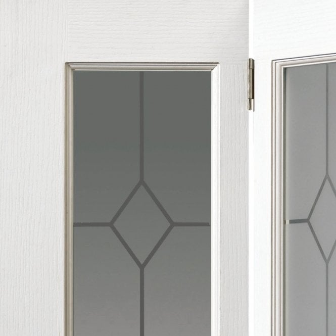 JB Kind Canterbury Grained Glazed Bi-fold Internal Door