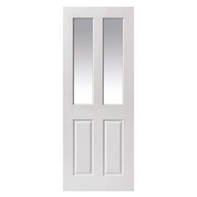 JB Kind Canterbury Smooth 2 Light Clear Internal Glazed Door