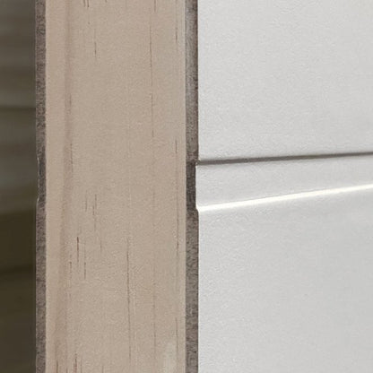 JB Kind 4 Line Horizontal White Primed FD30 Fire Door