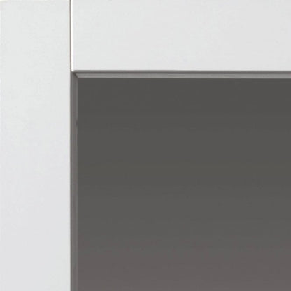 JB Kind Tobago White Primed Clear Internal Glazed Door