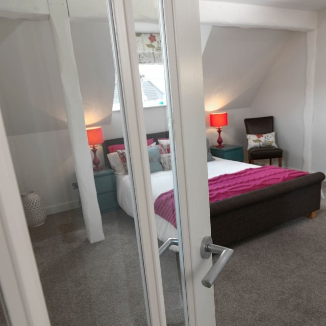 JB Kind Trinidad White Primed Clear Internal Glazed Door