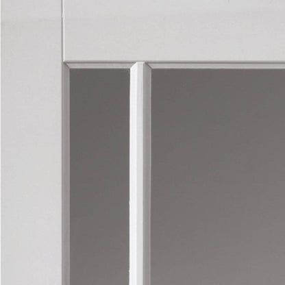 JB Kind Trinidad White Primed Clear Internal Glazed Door