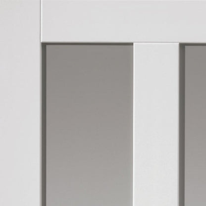 JB Kind Rushmore White Clear Internal Glazed Door