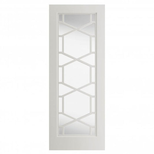JB Kind Quartz White Clear Internal Glazed Door