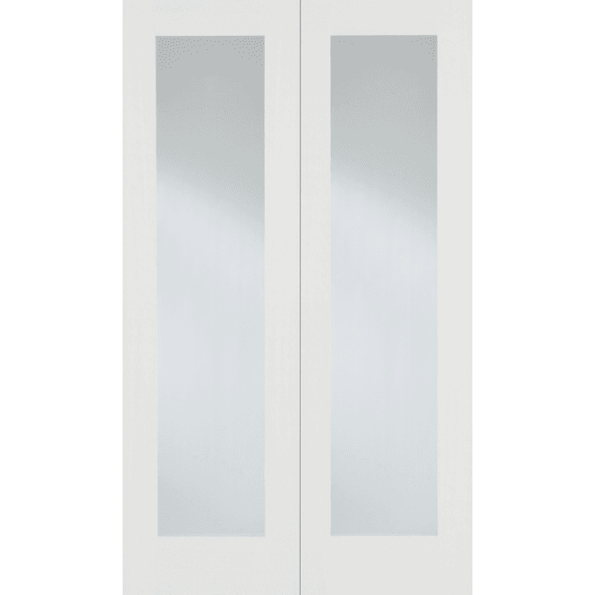 LPD White Pattern 20 Internal Glazed Door Pair