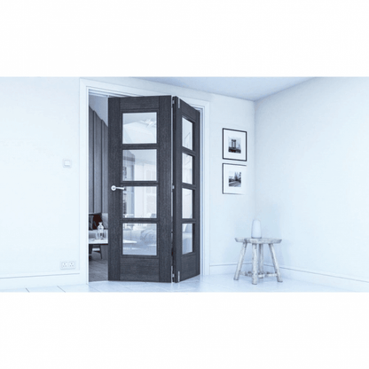 Deanta Folding System - Bifold Frame Kit Prefinished Walnut