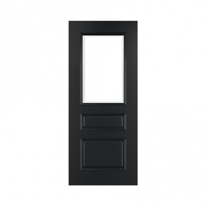 Deanta Windsor Black Prefinished FSC Internal Bevelled Glazed Door