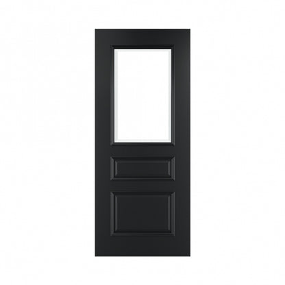 Deanta Windsor Black Prefinished FSC Internal Bevelled Glazed Door