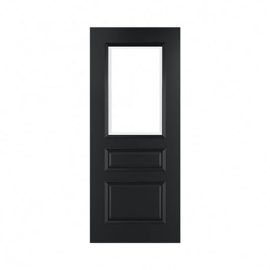 Deanta Windsor Black Prefinished FSC Internal Bevelled Glazed Door
