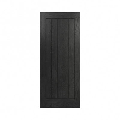 Deanta Ely Pre-Finished Brushed Black Oak Internal FD30 Fire Door