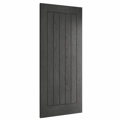 Deanta Ely Pre-Finished Brushed Black Oak Internal FD30 Fire Door