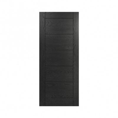 Deanta Pre-Finished Seville Brushed Black Oak Internal Door