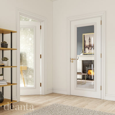 Deanta Blenheim White Primed FSC Internal Bevelled Glazed Door