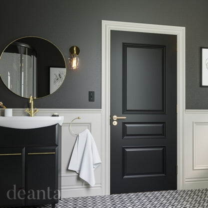 Deanta Windsor Black Prefinished FSC FD30 Fire Door