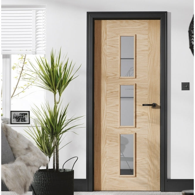 LPD Oak Sofia Internal Glazed Door 3L