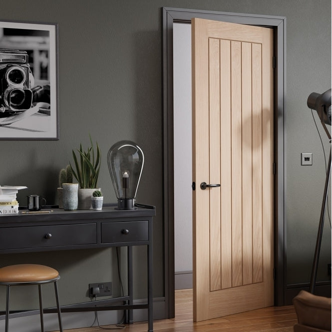 LPD Pre-Finished Oak Belize FD30 Fire Door