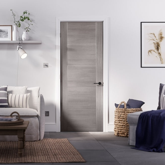 LPD Light Grey Laminated Vancouver Internal Door