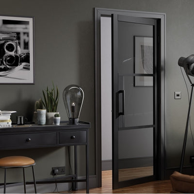 LPD Black Tribeca 3L Tinted Glass Internal Glazed Door