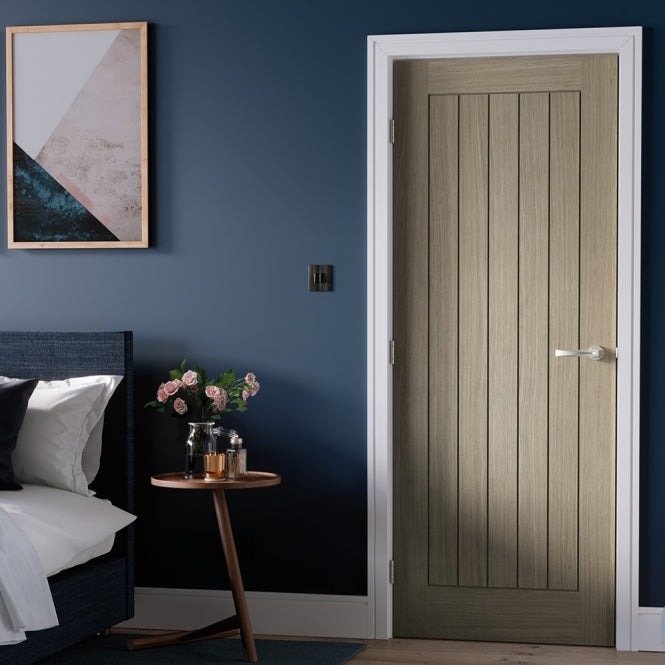 LPD Light Grey Belize Pre Finished FD30 Fire Door