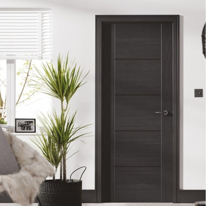 LPD Charcoal Black Vancouver 5P FD30 Fire Door