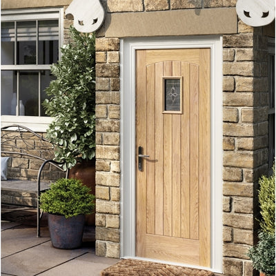 LPD Oak Cottage External Glazed Door 1L