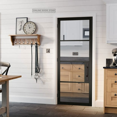 LPD Black Chelsea 4L Clear Internal Glazed Door