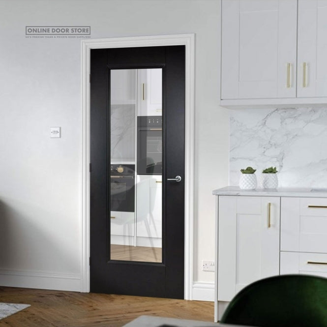 LPD Black Eindhoven 1-Light Internal Glazed Door