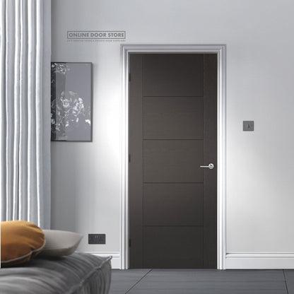 LPD Black Laminated Vancouver FD30 Fire Door