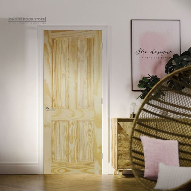 LPD Clear Pine 4-Panel Internal Door