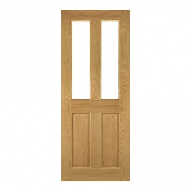 Deanta Bury Prefinished Oak Glazed FD30 Fire Door