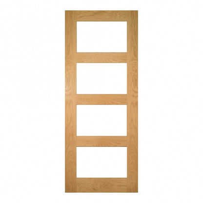 Deanta Coventry Prefinished Oak Glazed FD30 Fire Door