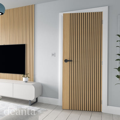 Deanta Malmo Pre-Finished Oak FD30 Fire Door