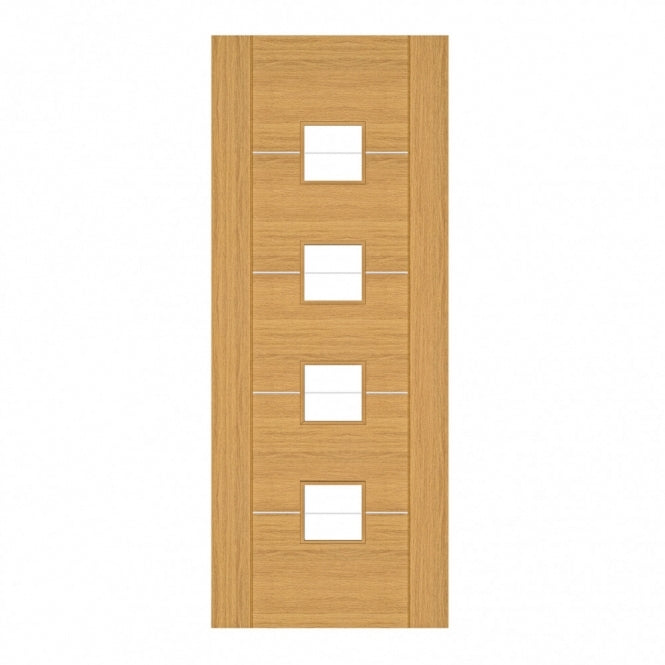 Deanta Valencia Prefinished Oak Internal Glazed Door