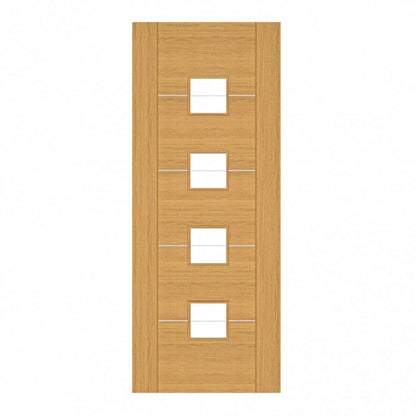 Deanta Valencia Prefinished Oak Internal Glazed Door