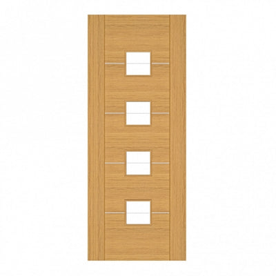 Deanta Valencia Prefinished Oak Internal Glazed Door