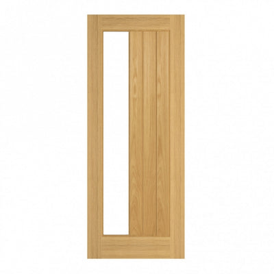 Deanta Ely Prefinished Oak Internal Glazed Door (1SL)