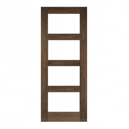 Deanta Coventry Prefinished Walnut Glazed FD30 Fire Door