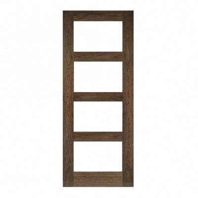 Deanta Coventry Prefinished Walnut Glazed FD30 Fire Door