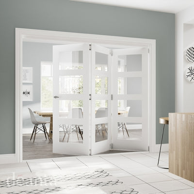 Deanta Coventry White Primed Glazed FD30 Fire Door
