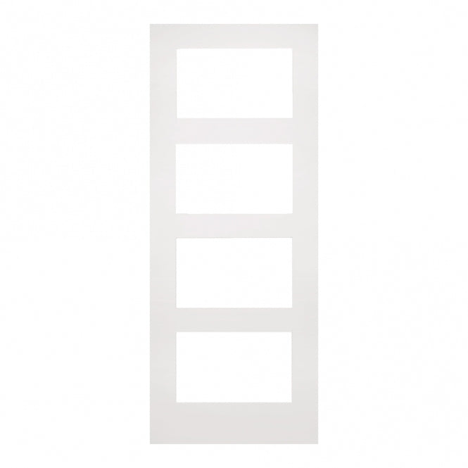 Deanta Coventry White Primed Glazed FD30 Fire Door