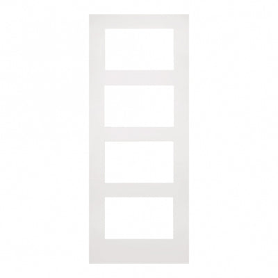 Deanta Coventry White Primed Glazed FD30 Fire Door