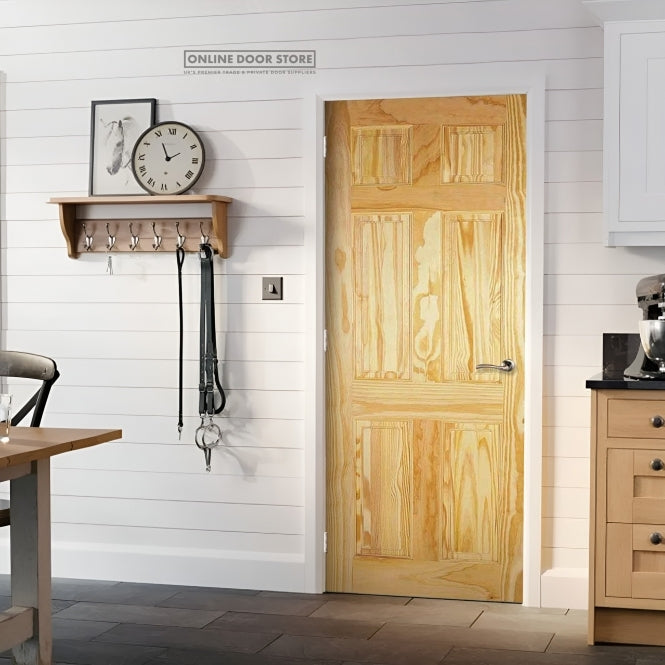 LPD Clear Pine 6-Panel Internal Door