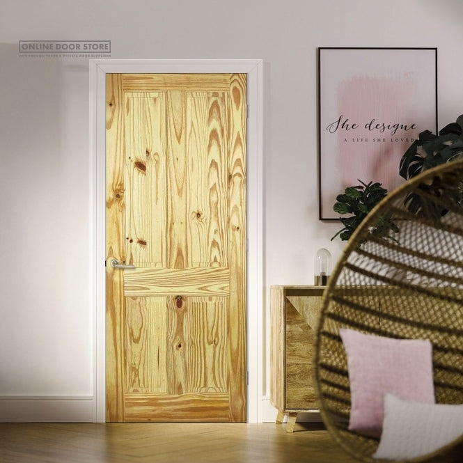 LPD Knotty Pine 4-Panel Internal Door