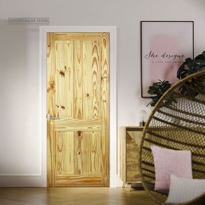 LPD Knotty Pine 4-Panel Internal Door