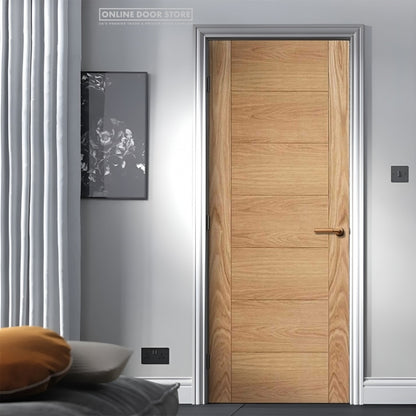 LPD Oak Carini Unfinished FD30 Fire Door